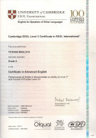 Certificate in Advanced English